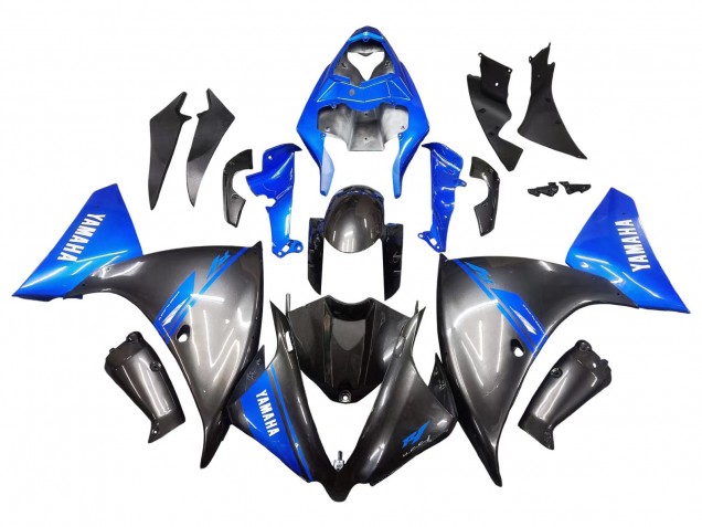 2012-2014 Blue Glossy Black Yamaha YZF 1000 R1 Motorcycle Fairings UK