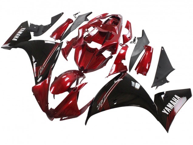 2012-2014 Red Glossy Black Yamaha YZF 1000 R1 Motorcycle Fairings UK