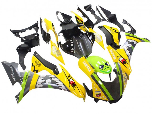 2015-2019 Yellow Green Shark Yamaha YZF 1000 R1 Motorcycle Fairings UK