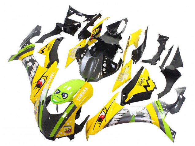 2015-2019 Yellow Green Shark Yamaha YZF 1000 R1 Motorcycle Fairings UK