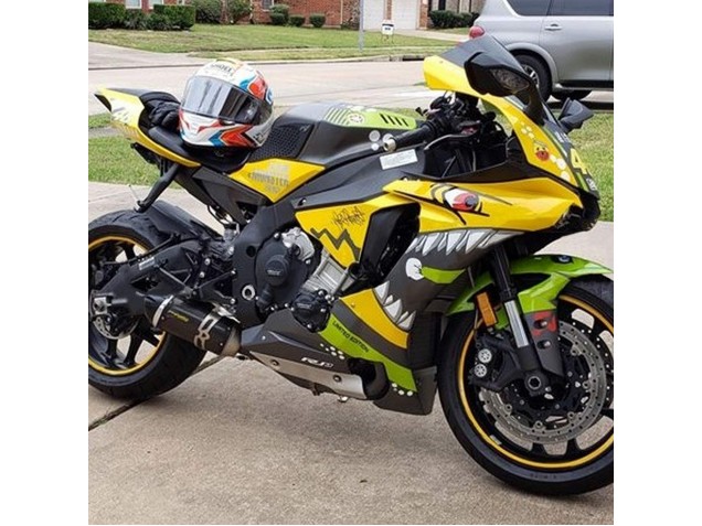 2015-2019 Yellow Green Shark Yamaha YZF 1000 R1 Motorcycle Fairings UK