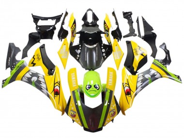 Buy 2015-2019 Yellow Green Shark Yamaha YZF 1000 R1 Motorcycle Fairings UK