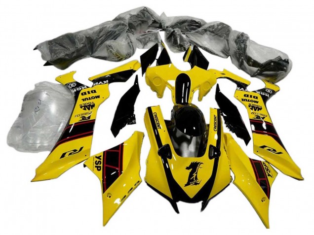 2020-2025 Yellow Glossy Black YSP Motul Yamaha YZF 1000 R1 Motorcycle Fairings UK