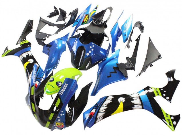 2020-2025 Blue Green Black Shark Yamaha YZF 1000 R1 Motorcycle Fairings UK