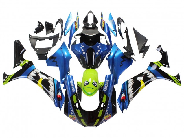 2020-2025 Blue Green Black Shark Yamaha YZF 1000 R1 Motorcycle Fairings UK