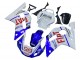 1998-2002 White Blue Red Fiat 99 Yamaha YZF 600 R6 Motorcycle Fairings UK