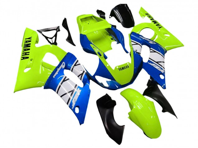 1998-2002 Neon Green Blue White Champions Yamaha YZF 600 R6 Motorcycle Fairings UK