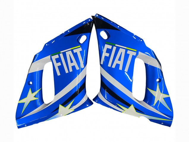 1998-2002 White Blue Neon Yellow Fiat Motul Michelin Yamaha YZF 600 R6 Motorcycle Fairings UK