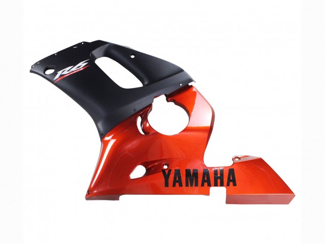 1998-2002 Orange Matte Black Yamaha YZF 600 R6 Motorcycle Fairings UK