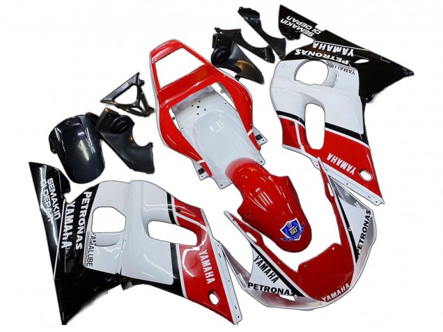 1998-2002 White Red Black Petronas Yamalube 50th Yamaha YZF 600 R6 Motorcycle Fairings UK