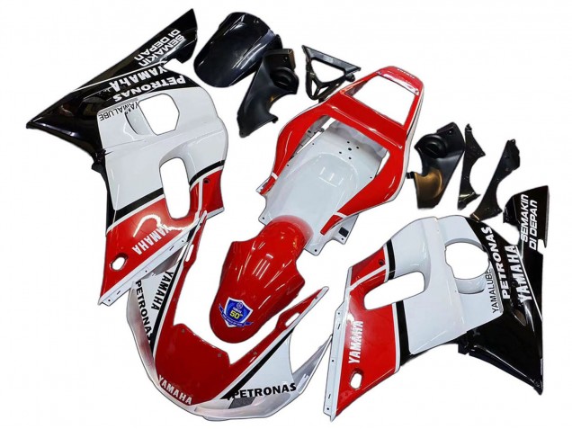 1998-2002 White Red Black Petronas Yamalube 50th Yamaha YZF 600 R6 Motorcycle Fairings UK
