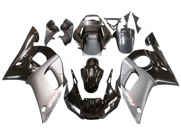 1998-2002 Silver Glossy Black Yamaha YZF 600 R6 Motorcycle Fairings UK