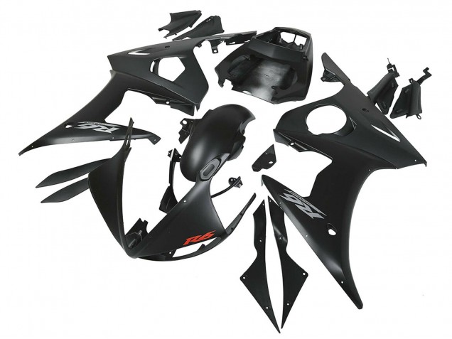 2006-2009 Matte Black Yamaha YZF R6S Motorcycle Fairings UK