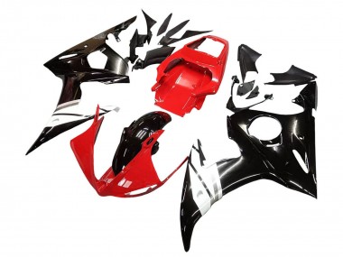 Buy 2003-2004 Red White Glossy Black Yamaha YZF R6 Motorcycle Fairings UK