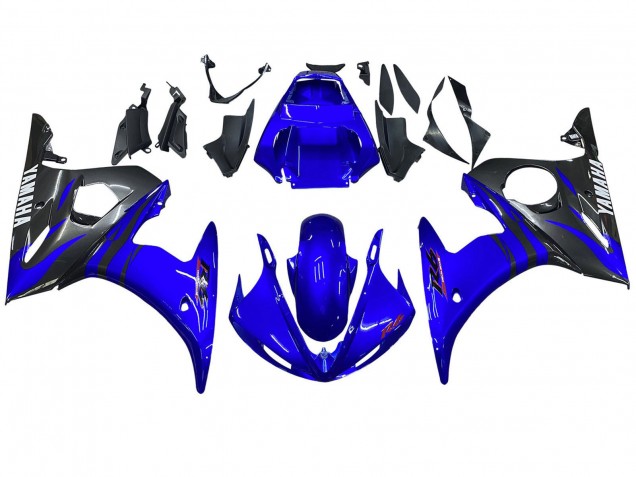 2003-2004 Blue Glossy Black Yamaha YZF R6 Motorcycle Fairings UK