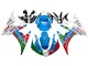 2006-2009 White Blue Green Red Kastinee Dunlop Motul Yamaha YZF R6S Motorcycle Fairings UK
