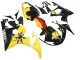 2006-2009 Yellow Red Glossy Black 46 Yamaha YZF R6S Motorcycle Fairings UK