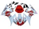 2006-2009 White Red Lucky Strike Motul Yamaha YZF R6S Motorcycle Fairings UK