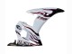 2006-2009 White with Dark Black Flame Yamaha YZF R6S Motorcycle Fairings UK