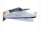 2006-2009 White with Dark Black Flame Yamaha YZF R6S Motorcycle Fairings UK