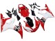 2006-2009 White Red Glossy Black Yamaha YZF R6S Motorcycle Fairing UK