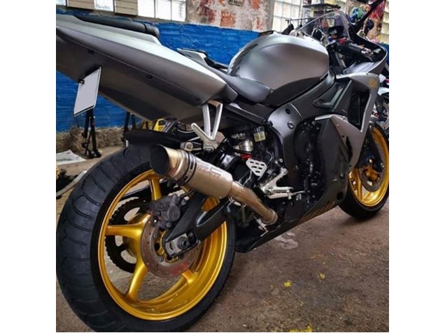2003-2004 Matte Grey Matte Black Gold Decals Yamaha YZF R6 Motorcycle Fairings UK
