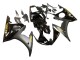 2006-2009 Glossy Black Matte Black Gold Decals Yamaha YZF R6S Motorcycle Fairings UK