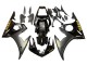 2006-2009 Glossy Black Matte Black Gold Decals Yamaha YZF R6S Motorcycle Fairings UK
