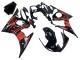 2006-2009 Glossy Black Red Yamaha YZF R6S Motorcycle Fairing UK