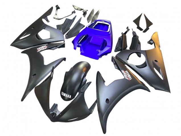 2003-2004 Blue Matte Black Yamaha YZF R6 Motorcycle Fairings UK
