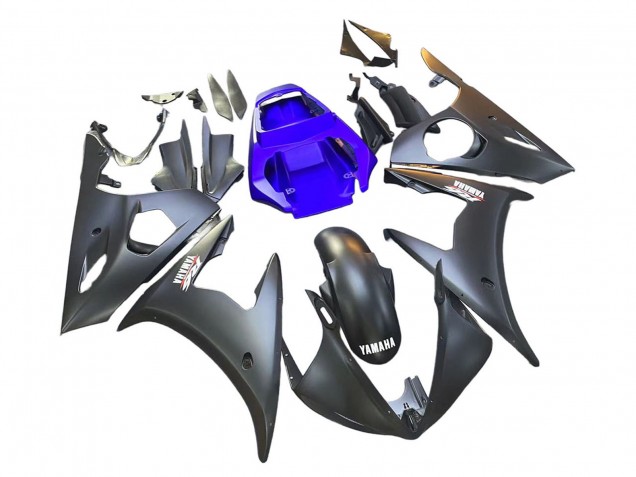 2003-2004 Blue Matte Black Yamaha YZF R6 Motorcycle Fairings UK