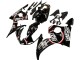 2006-2009 Glossy Black Red White Lucky Strike Motul Yamaha YZF R6S Motorcycle Fairings UK