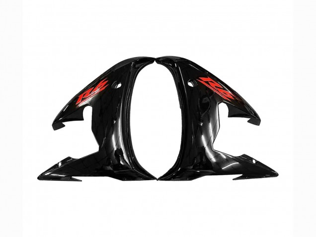 2006-2009 Glossy Black Red Yamaha YZF R6S Motorcycle Fairings UK