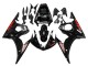 2006-2009 Glossy Black Red Yamaha YZF R6S Motorcycle Fairings UK