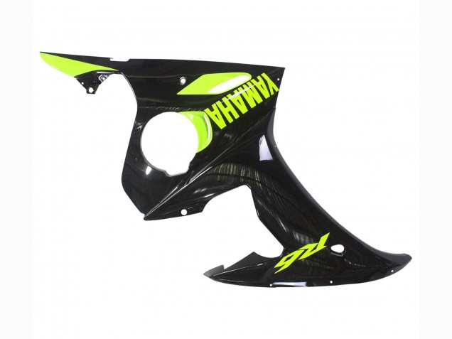 2003-2004 Glossy Black Neon Yellow Yamaha YZF R6 Motorcycle Fairings UK
