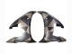 2003-2004 Grey Matte Black Geometric Yamaha YZF R6 Motorcycle Fairings UK