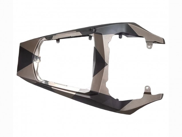 2006-2009 Grey Matte Black Geometric Yamaha YZF R6S Motorcycle Fairings UK