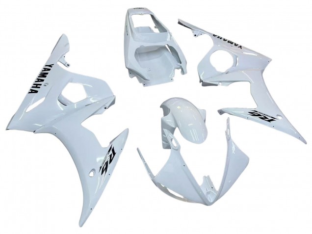 2006-2009 White Black Decals Yamaha YZF R6S Motorcycle Fairings UK