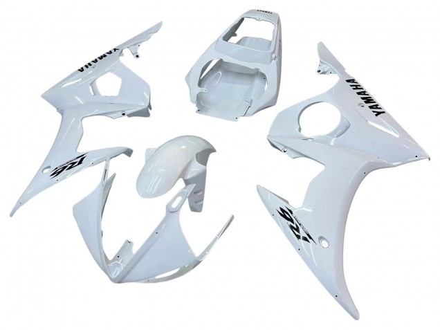 2006-2009 White Black Decals Yamaha YZF R6S Motorcycle Fairings UK