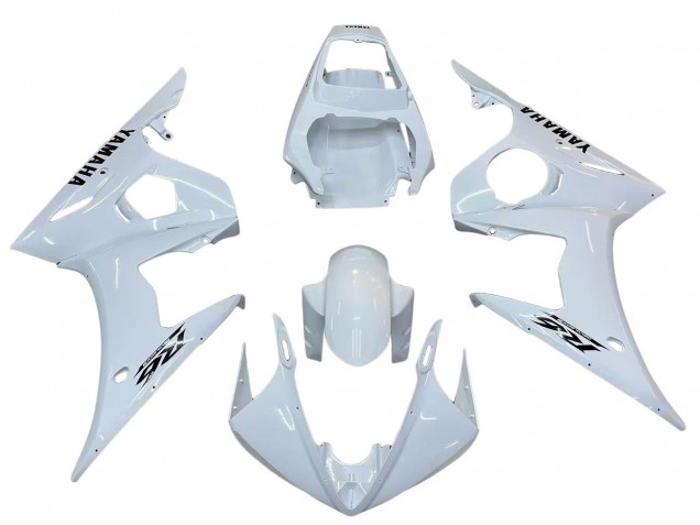 2006-2009 White Black Decals Yamaha YZF R6S Motorcycle Fairings UK