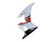 2006-2009 White Red Glossy Black Yamaha YZF R6S Motorcycle Fairings UK