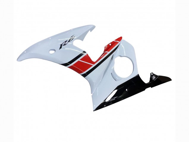 2006-2009 White Red Glossy Black Yamaha YZF R6S Motorcycle Fairings UK