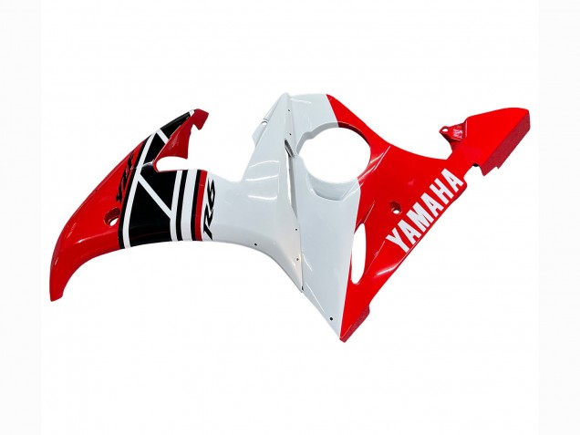 2006-2009 Red White Black Yamaha YZF R6S Motorcycle Fairings UK