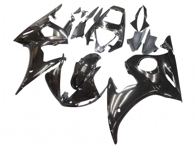 2006-2009 Glossy Black Yamaha YZF R6S Motorcycle Fairings UK