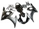 2006-2009 Glossy Black Matte Black Gold Chameleon Yamaha YZF R6S Motorcycle Fairings UK