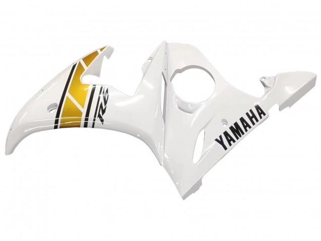 2006-2009 White Gold Yamaha YZF R6S Motorcycle Fairings UK