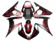2005 Matte Black Red Geometric Yamaha YZF 600 R6 Motorcycle Fairings UK
