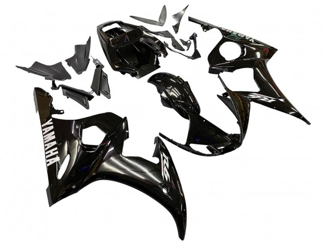 2005 Glossy Black Yamaha YZF 600 R6 Motorcycle Fairings UK