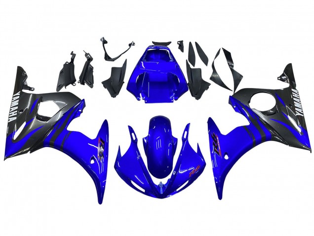 2005 Glossy Blue Black Yamaha YZF 600 R6 Motorcycle Fairings UK
