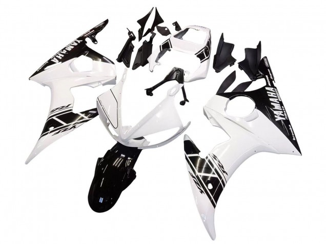 2005 White Black Yamaha YZF 600 R6 Motorcycle Fairings UK